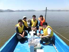 児島湖の水質調査